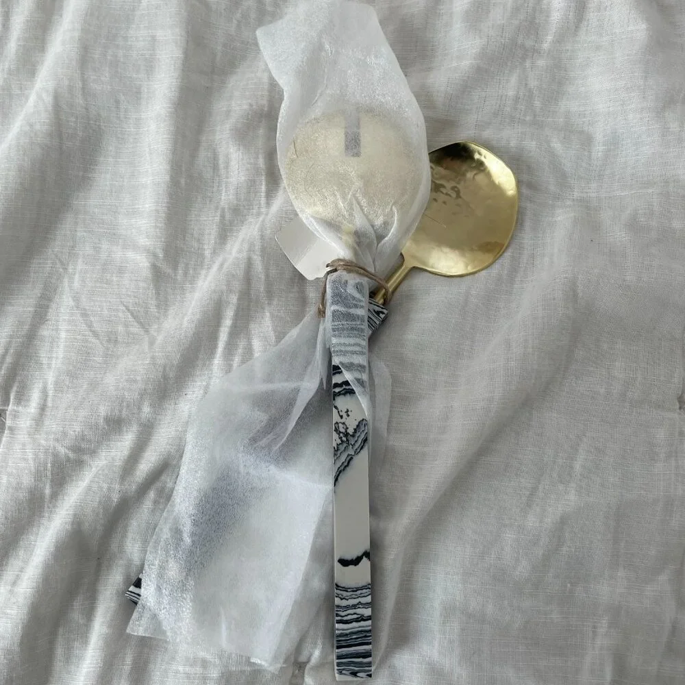 ⭐️Evie Serving Hipster Hippie Artsy Chic Fancy Classy Classic Utensils, Set of 2